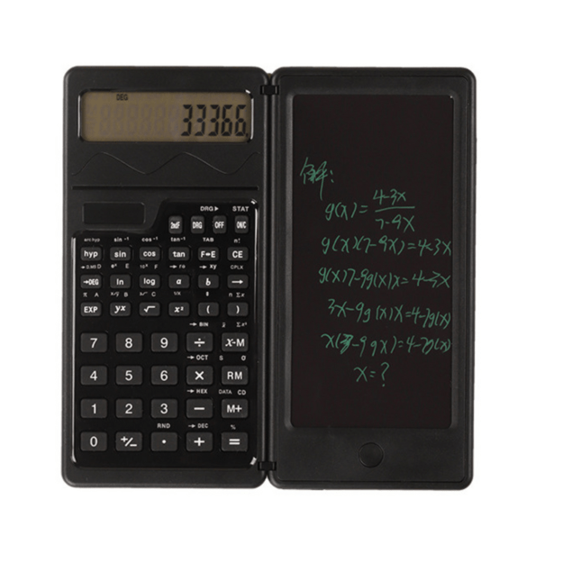 Scientific Calculator Notebook LED Stylus Solar Battery 3