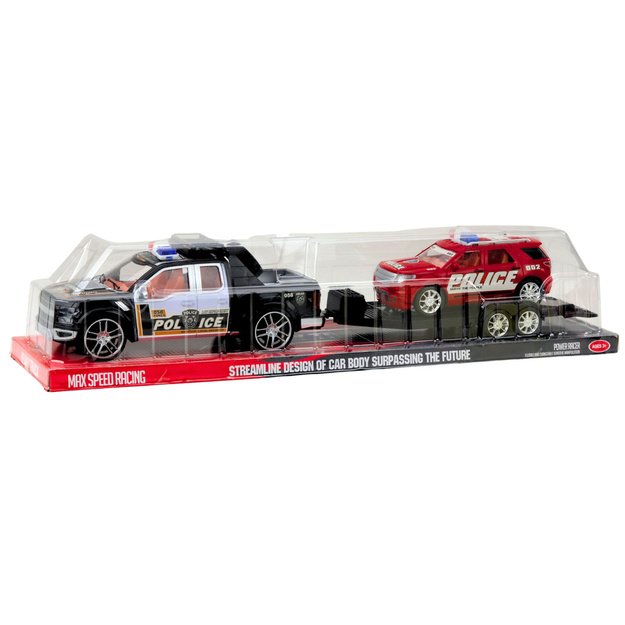 Off-Road Police Car Set with Tow Truck and Patrol Car 4