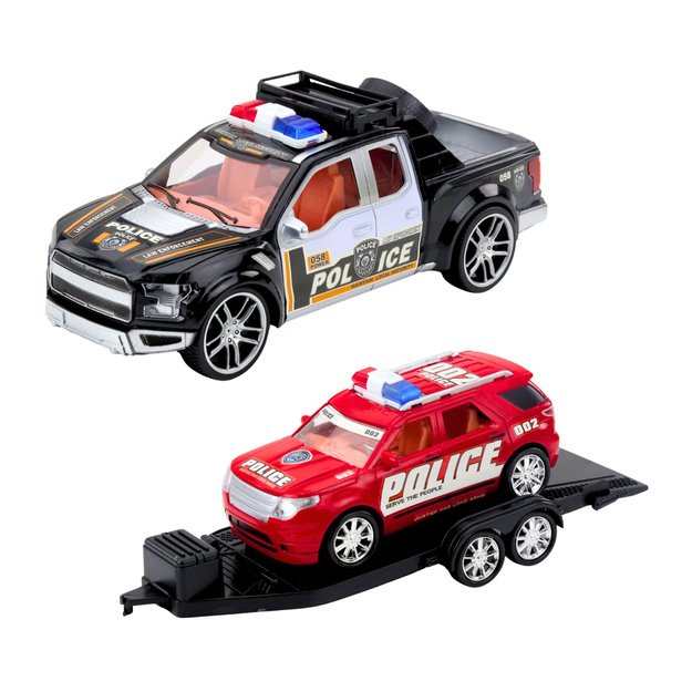 Off-Road Police Car Set with Tow Truck and Patrol Car 2
