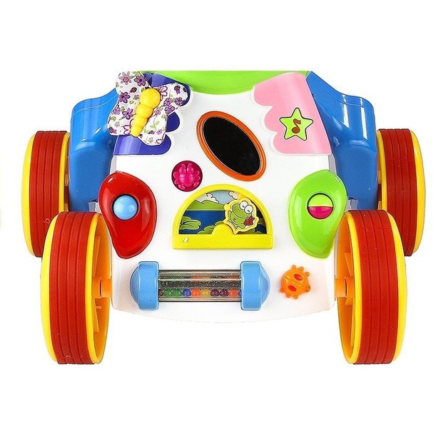 Mažylis kūdikis stumti kartu žaislas Hippo garsai Rattles Crinkles veidrodis 8