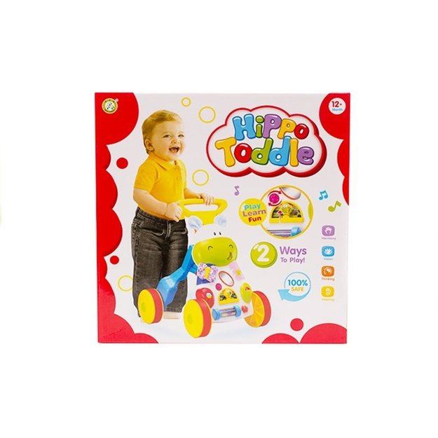 Mažylis kūdikis stumti kartu žaislas Hippo garsai Rattles Crinkles veidrodis 9