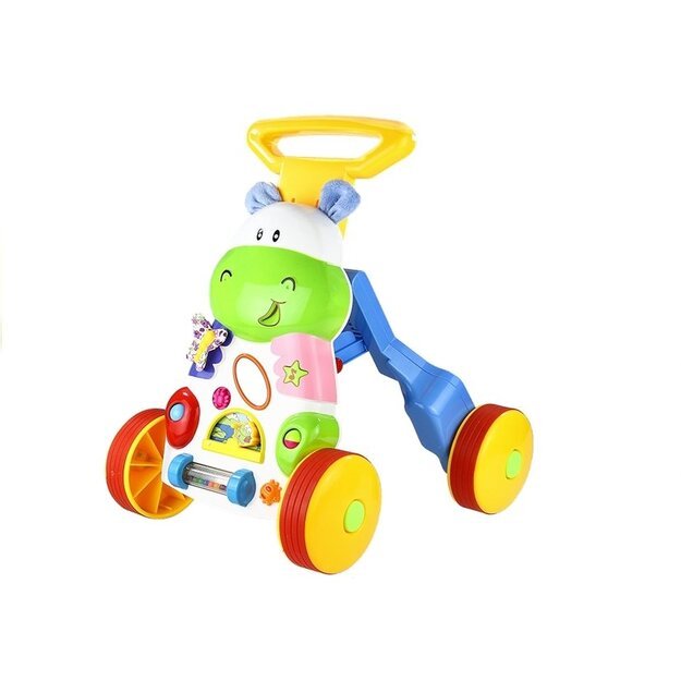 Mažylis kūdikis stumti kartu žaislas Hippo garsai Rattles Crinkles veidrodis 1