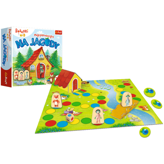 Moja pierwsza gra Na Jagody Bobaski i Miś Trefl 02063 3