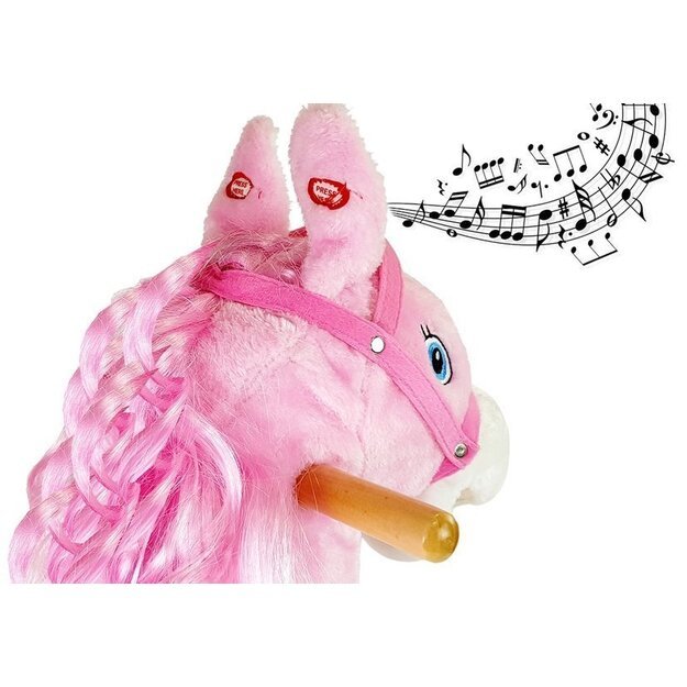 Rocking Horse 74cm Pink