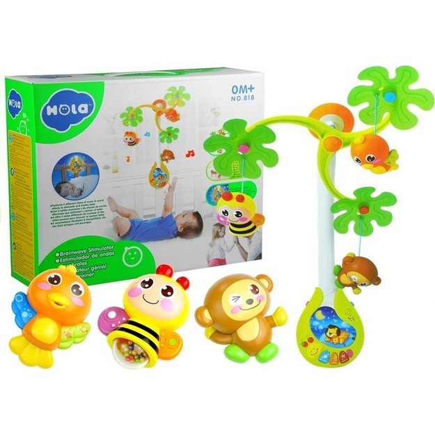 Karuselė Muzikinė dėžutė Žaislai barškučiai kūdikiui 2