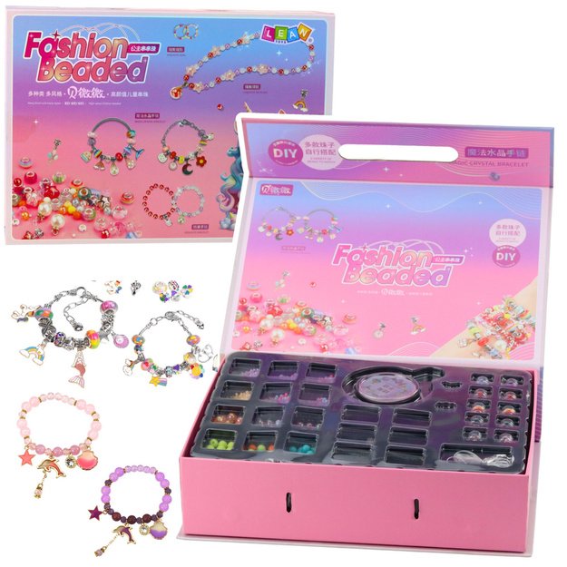DIY Jewelry Bracelet Beads Pendants Making Kit