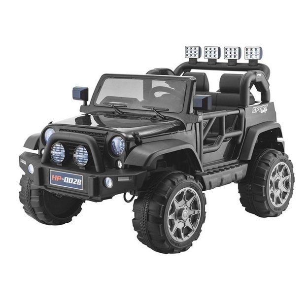 "Jeep HP012" elektrinis pasivažinėjimo automobilis - juodas 2