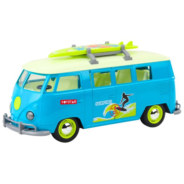 Car Surfer Van Bus Surfboard Lights Sounds Turquoise 1