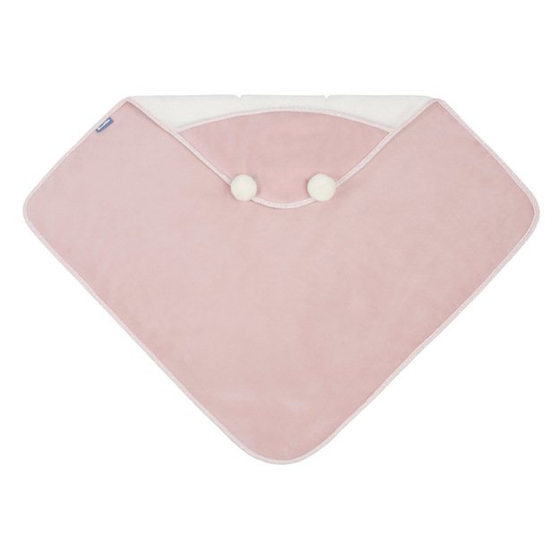 CARRY COT SWADDLE PLUSH BLANKET RAM 75X75 PINK 2