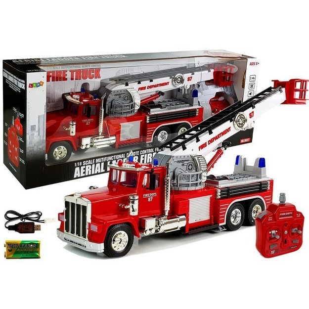 Firetruck Extendable Rotary Ladder R / C Sound Light Siren