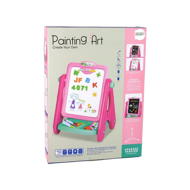 2 in 1 Educational Blackboard Blue Chalk Marker Pens 4