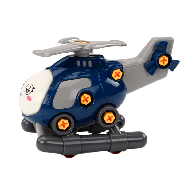 DIY Turning Cartoon Helicopter Blue 1