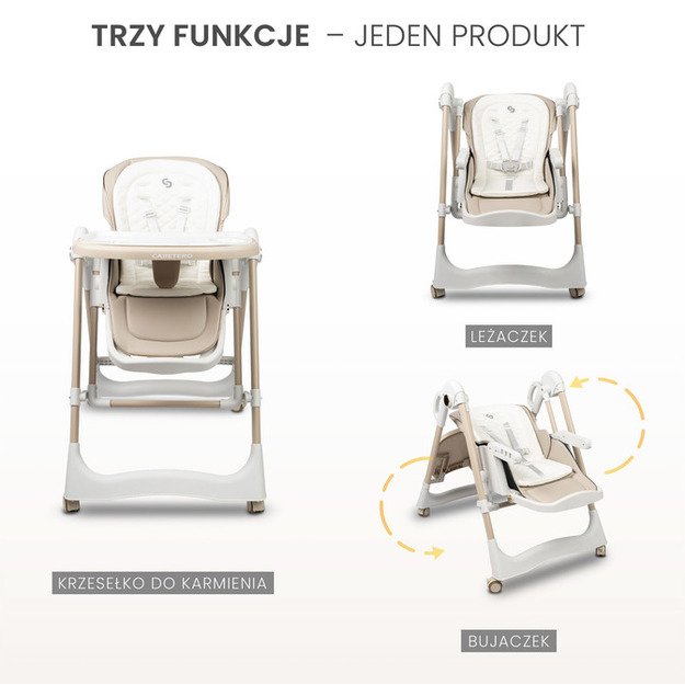 FEEDING CHAIR NESTO GREY 20