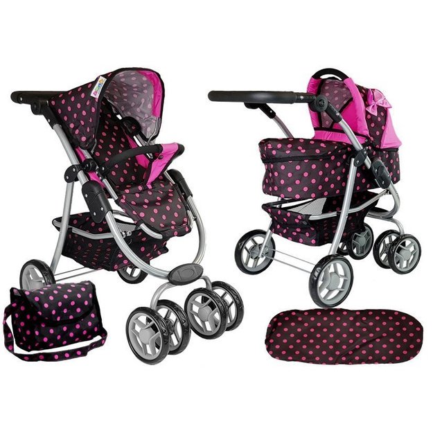 2in1 Stroller with Black and Pink Bag 13