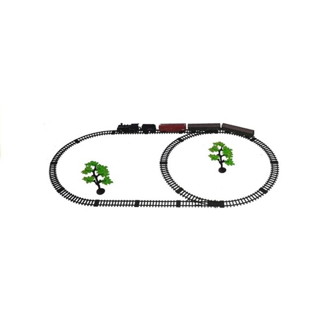 GELEŽINKELIO RINKINYS RAIL KING SU DŪMAIS – REALISTINIS ŽAISLINIS LOKOMOTYVAS 6