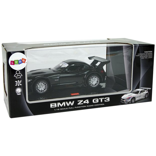 Sportinis automobilis R/C 1:18 BMW Z4 GT3 juodas 2.4 G žibintai 8