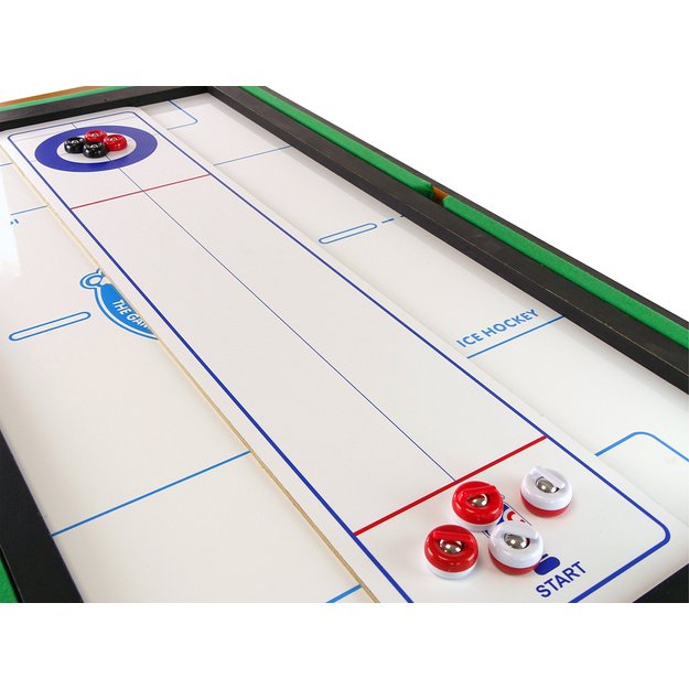 8in1 mobilusis žaidimų stalas Ping pongas Biliardas Boulingas Ledo ritulys 12