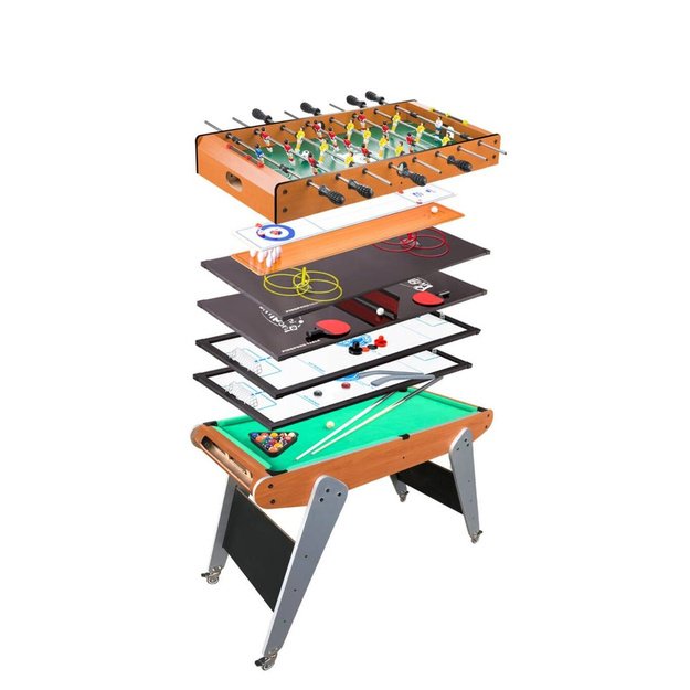 8in1 mobilusis žaidimų stalas Ping pongas Biliardas Boulingas Ledo ritulys 1