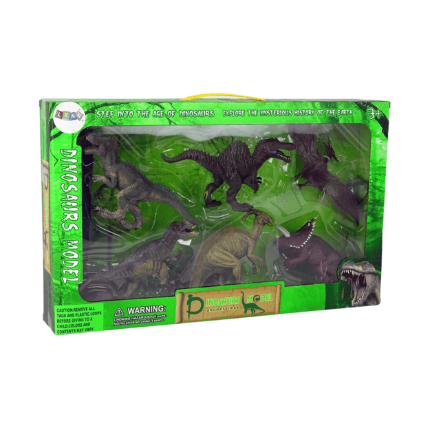 Dinozaurų rinkinys iš 6 dalių Didelių modelių figūrėlės Priešistorinis pasaulis 1
