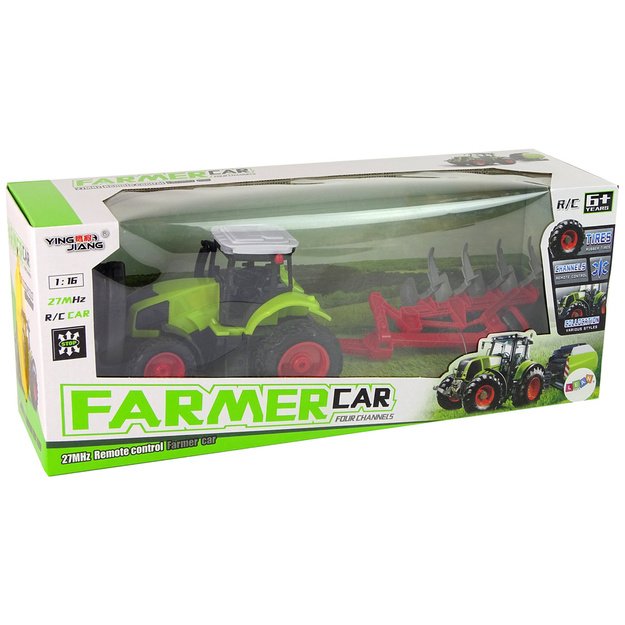 Remote Controlled Tractor 1:16 Pilot Rubber Wheels