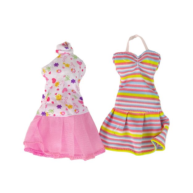 Kūdikių lėlės Emily priedai Nuimamos suknelės 4