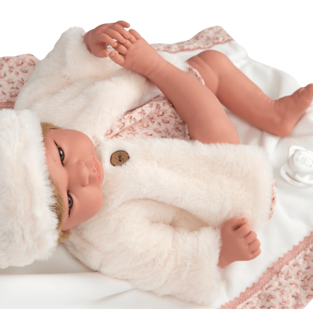 Arias lėlytė kūdikėlis su kailinukais, 40 cm 5