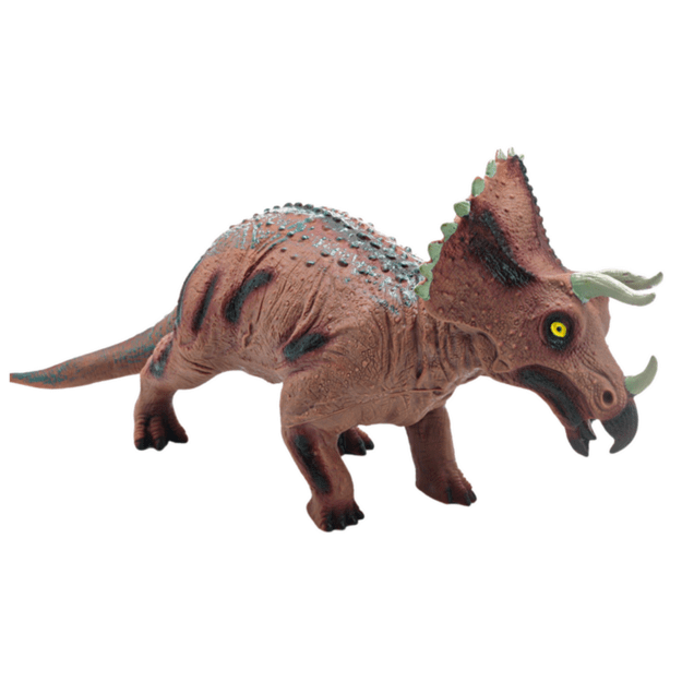 Didelė dinozauro figūrėlė Triceratops Sound 36 cm Brown 4