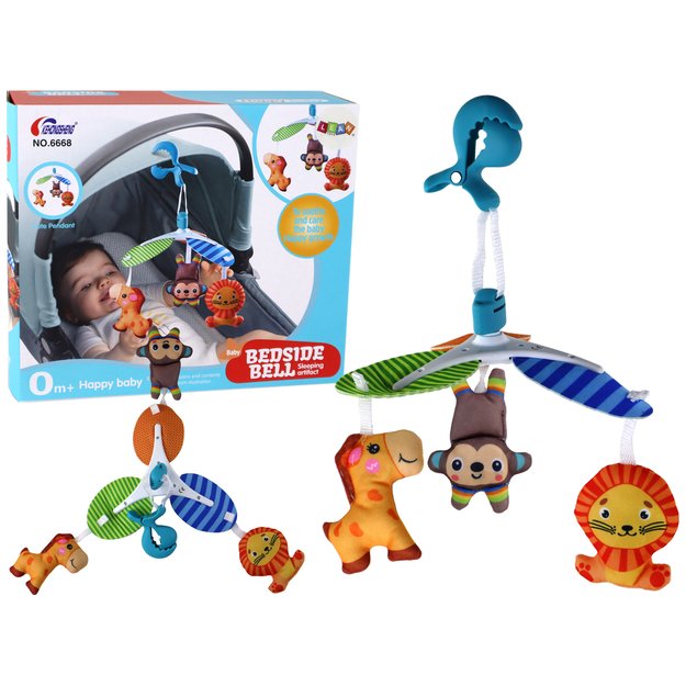 Vaikų mobilusis gyvūnų klipas nešiojamasis