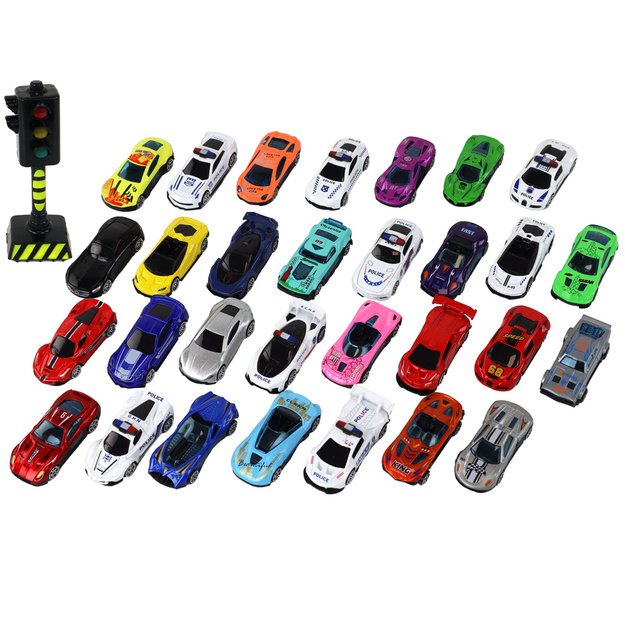 Aliumininių spyruoklių rinkinys 30 vienetų dėžėje, skirtas policijos sportiniams automobiliams 2