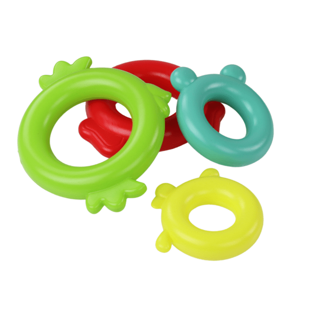 Žirafos piramidės dėlionė 13 ratų spalvinga 43cm x 18cm x 18cm 3