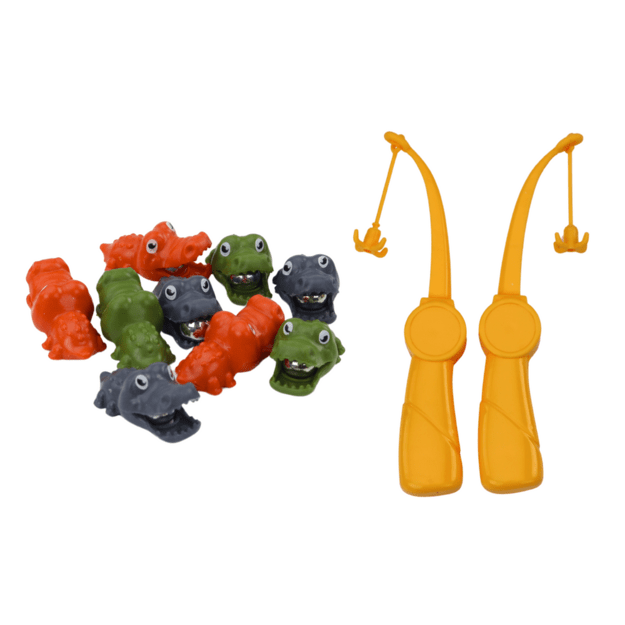 Krokodilų žvejybos žaidimas Magnetinis rudas krokodilas 5