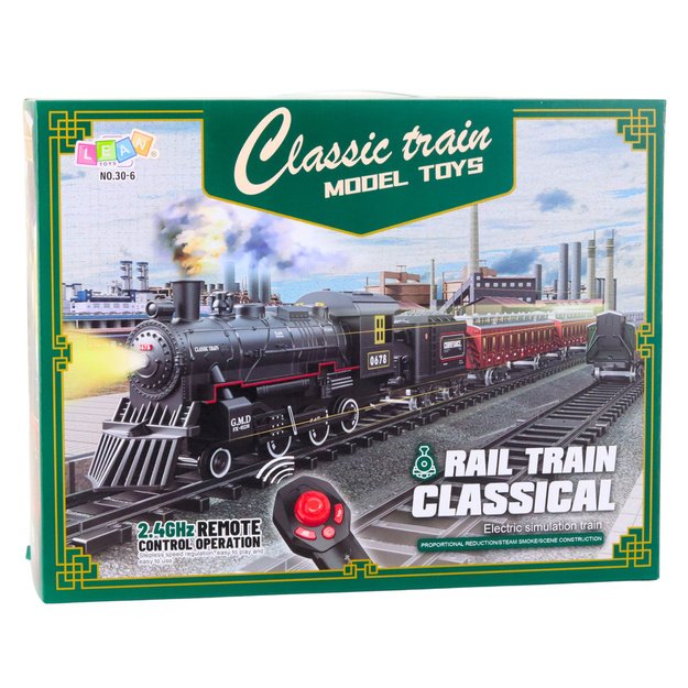 Classic Electric Train Remote Controlled Lights Sounds Smoke 4