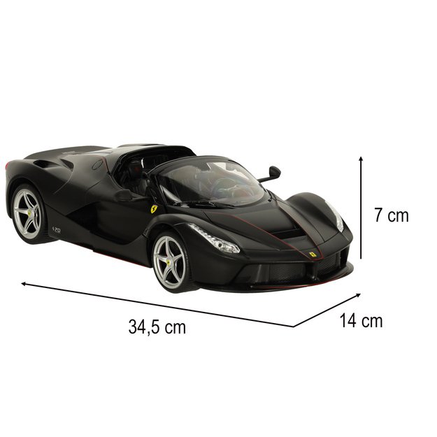 Rastar 75800 Ferrari LaFerrari Aperta 1:14 nuotolinio valdymo automobilis juodas 9