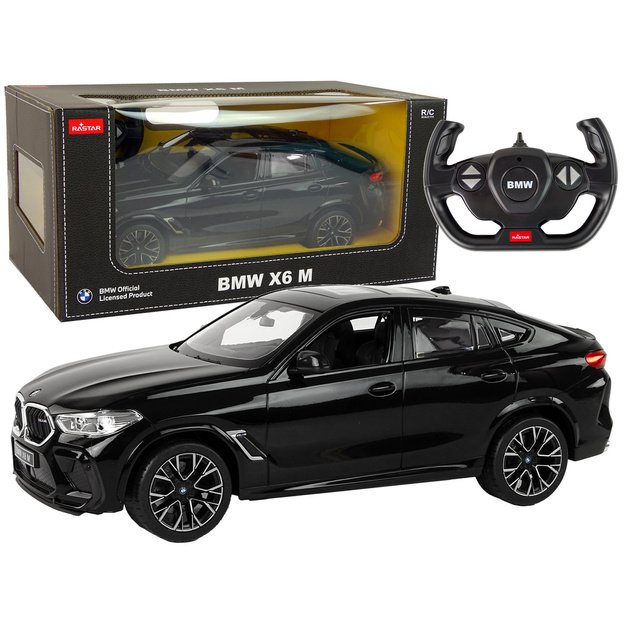 Car R/C Bmw X6 M 1:14 Rastar Black
