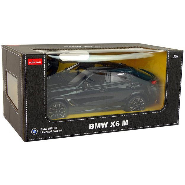Car R/C Bmw X6 M 1:14 Rastar Black 5