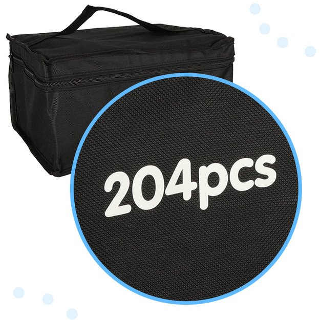 Dvipusiai spalvoti flomasteriai su dėklu 204 vnt. 4