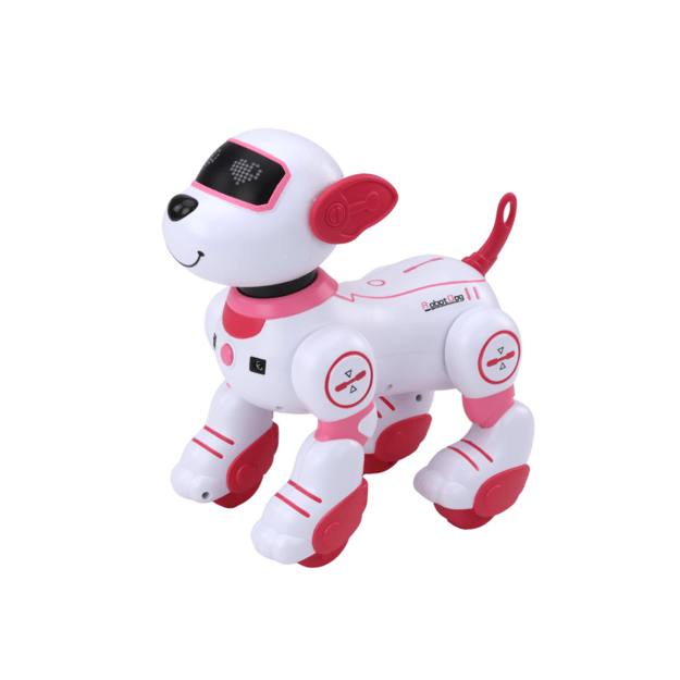 Remote Controlled Interactive Robot Dog Dancing Follows Commands Pink