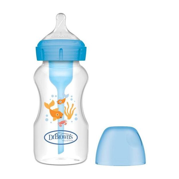 WB91802 WIDE NECK BOTTLE 270ML OPTIONS PLUS SEA BLUE