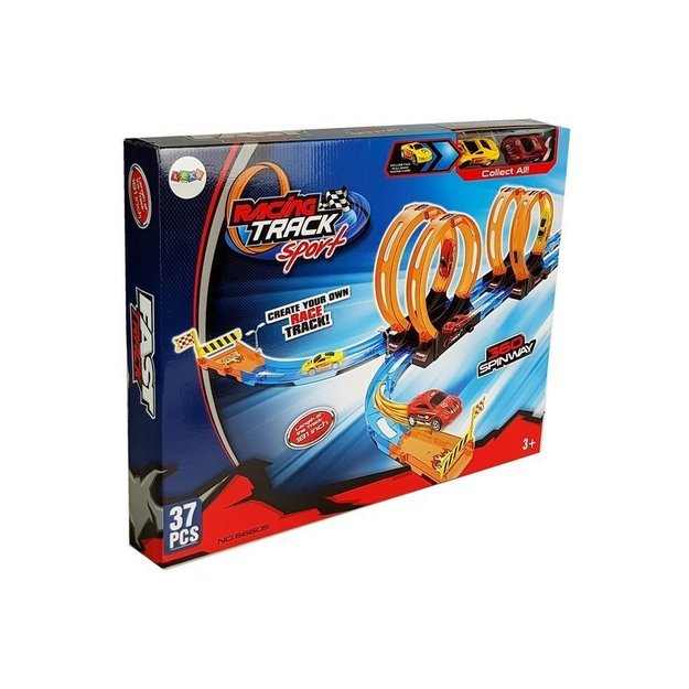 Race Track with 4 Loops, Two 181 cm Cars