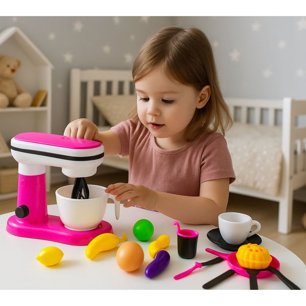 Food Processor Blender Toy For Kids Accessories Fruits 4