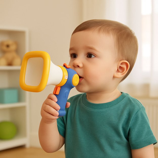 Megaphone for Kids Voice Changer Light Effects Blue 2