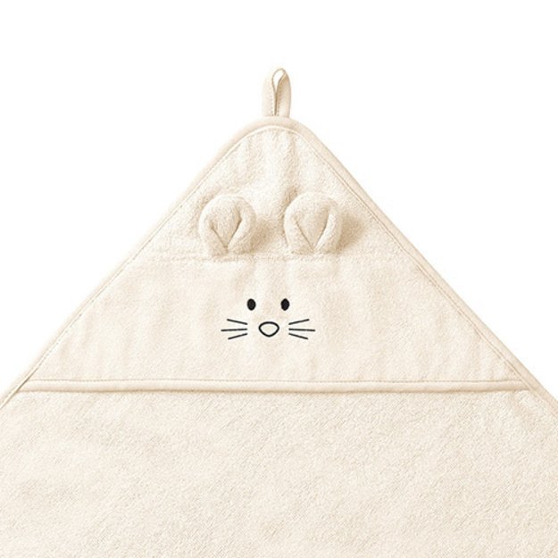 1553/07 BAMBOO BATH COVER 100 X 100 CREAM 1