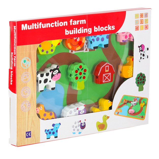 Mediniai blokai, skirti sriegimo lentos lentos ūkio gyvūnams 13