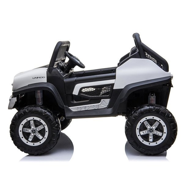 Mercedes Unimog Electric Ride On Car White 3