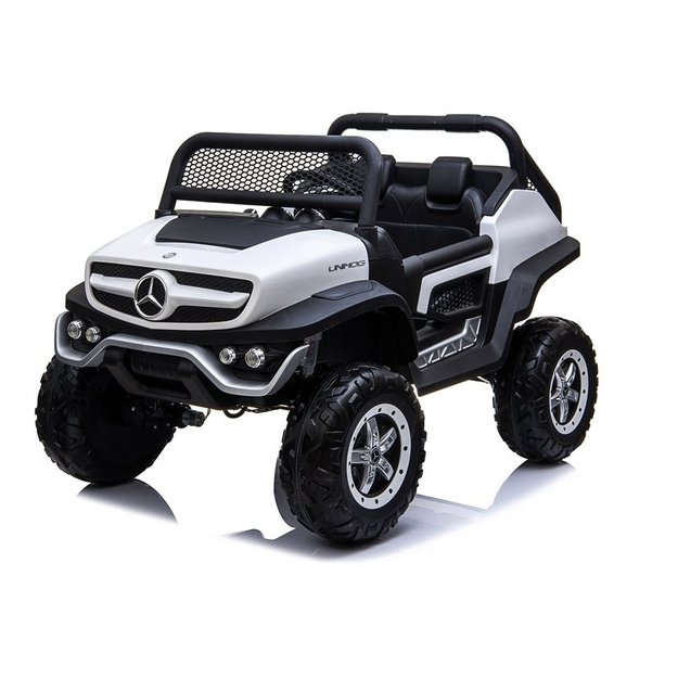 Mercedes Unimog Electric Ride On Car White 2