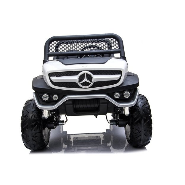 Mercedes Unimog Electric Ride On Car White 8