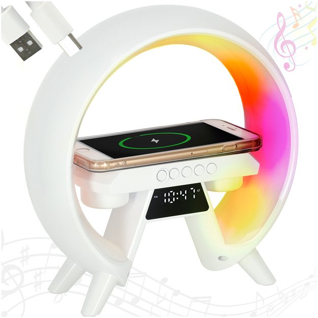 LED lemputė su indukciniu įkrovikliu ir radijo imtuvu 15