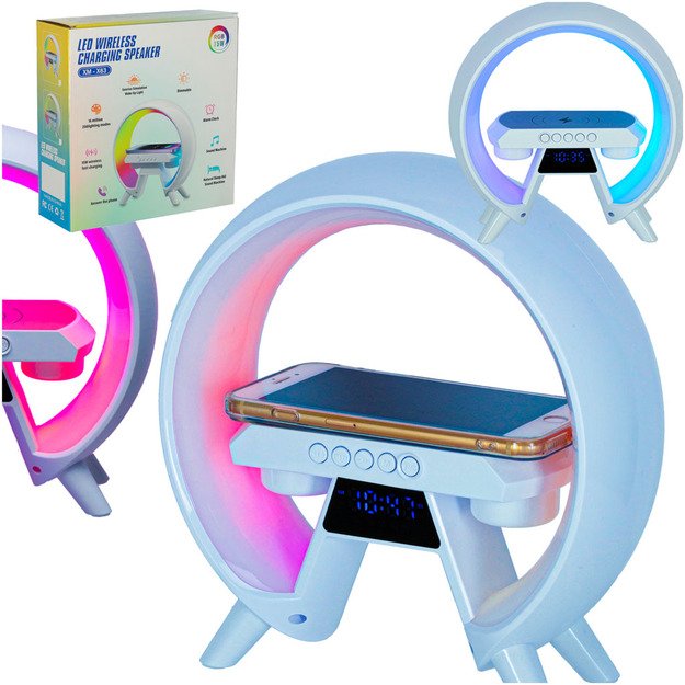 LED lemputė su indukciniu įkrovikliu ir radijo imtuvu 8