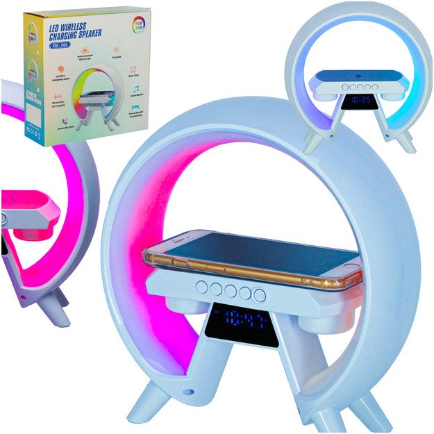 LED lemputė su indukciniu įkrovikliu ir radijo imtuvu 14