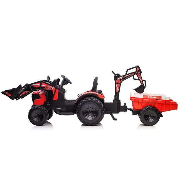 Baterijomis varomas ekskavatorius su priekaba SX2068, raudonas 3